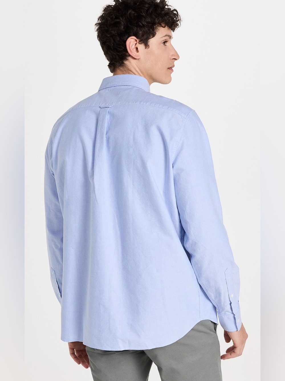 Lacoste NWT Regular Fit Oxford Cotton Shirt in Blue - Picture 5 of 13